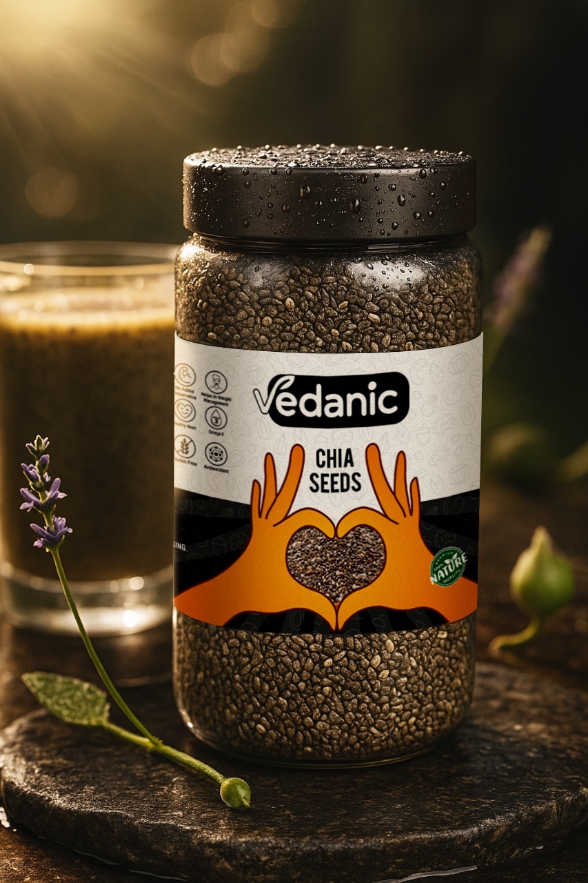Premium Chia Seeds – Omega-3 & Fibre Rich | Vedanic - Image 2
